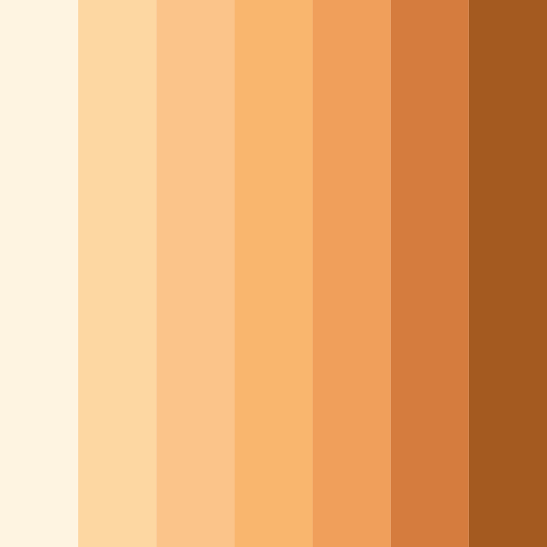 Download peachy sunset color palette PNG image (square)