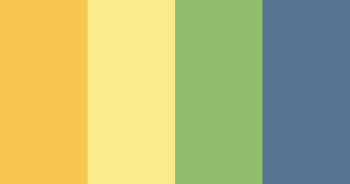 Download sunshine throwback color palette PNG image (landscape)