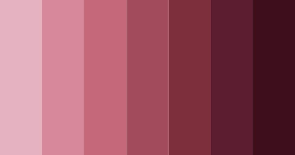 Download merlot shades color palette PNG image (landscape)