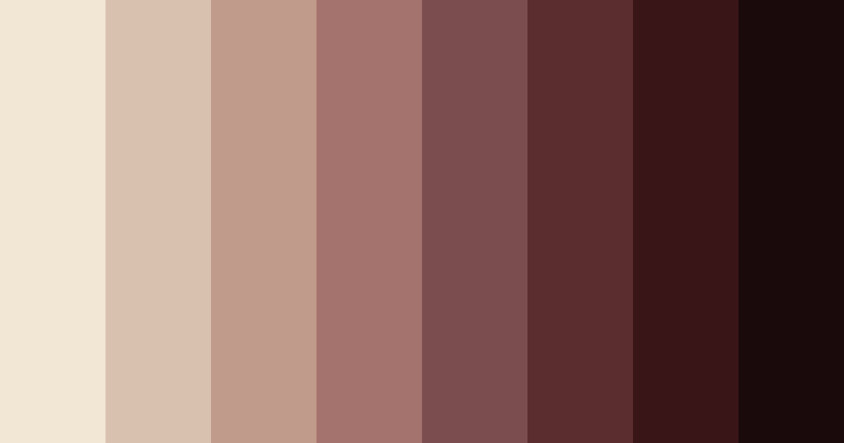 Download dark red café color palette PNG image (landscape)