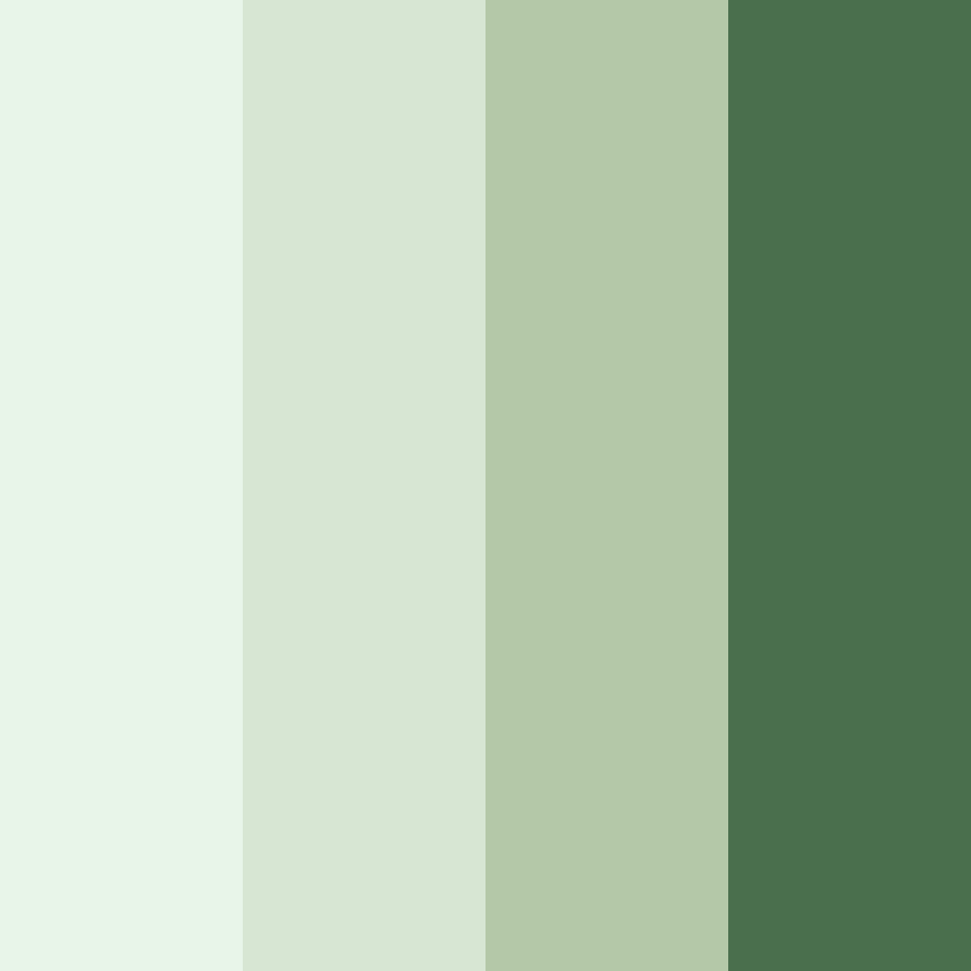 Download shades of green beige color palette PNG image (square)