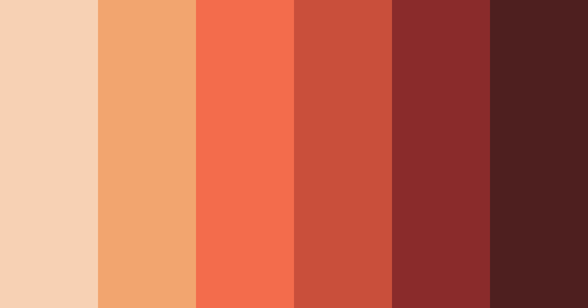 Download autumn ember sunset color palette PNG image (landscape)