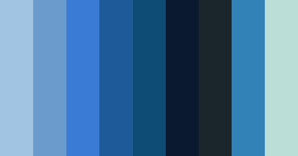 Download azure dreams color palette PNG image (landscape)