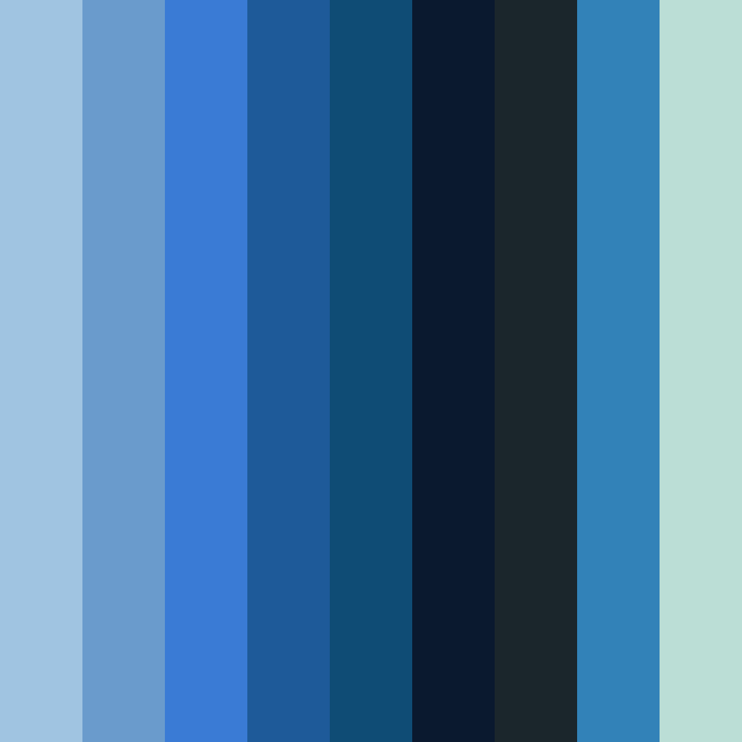 Download azure dreams color palette PNG image (square)