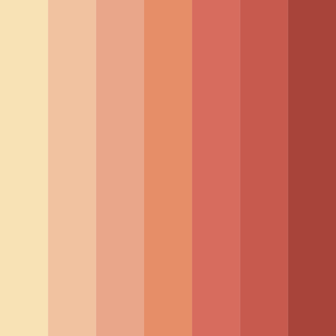 Download sunset harvest color palette PNG image (square)