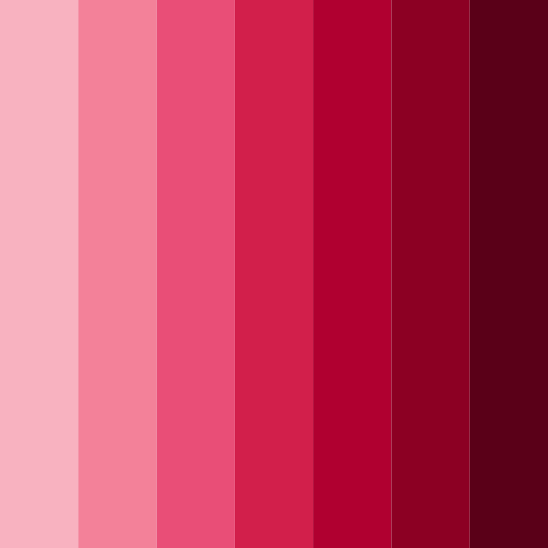 Download strawberry pink shades color palette PNG image (square)