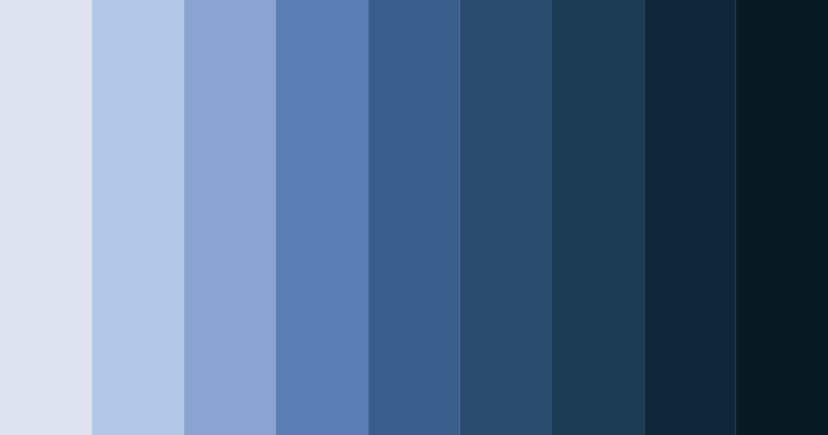 Download mysterious blue color palette PNG image (landscape)