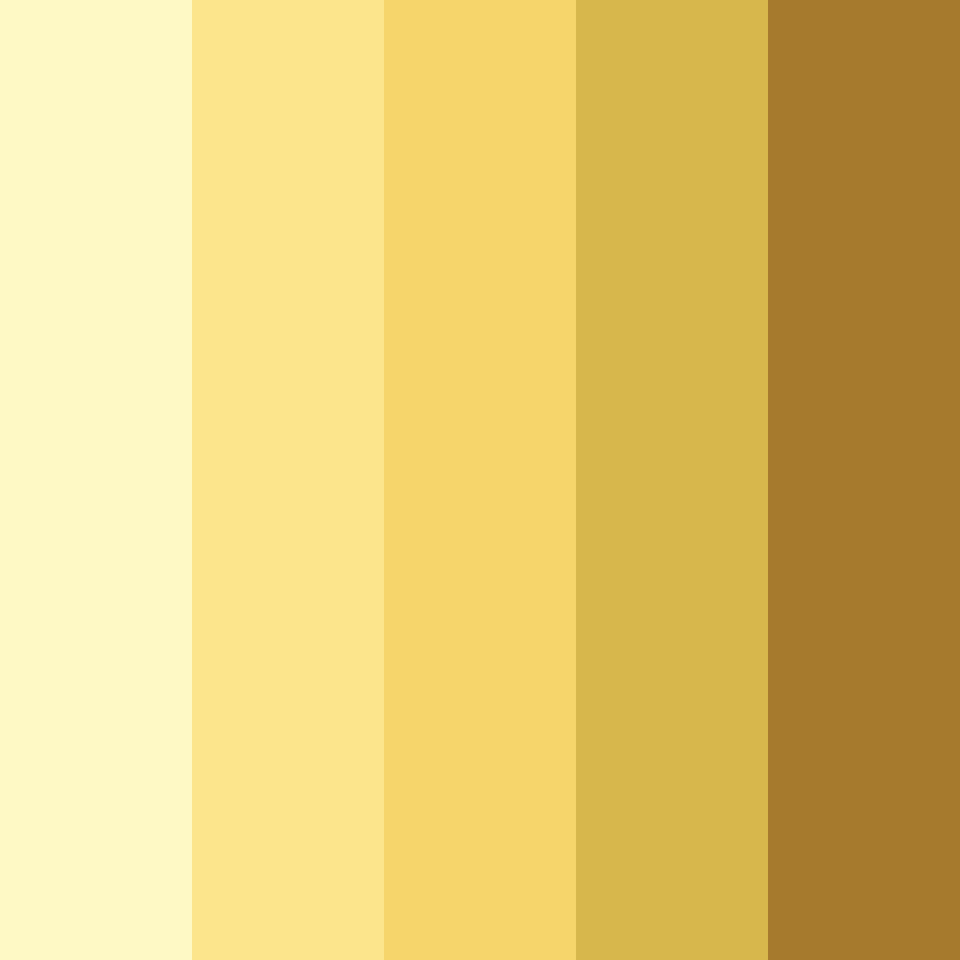 Download whispy yellow color palette PNG image (square)