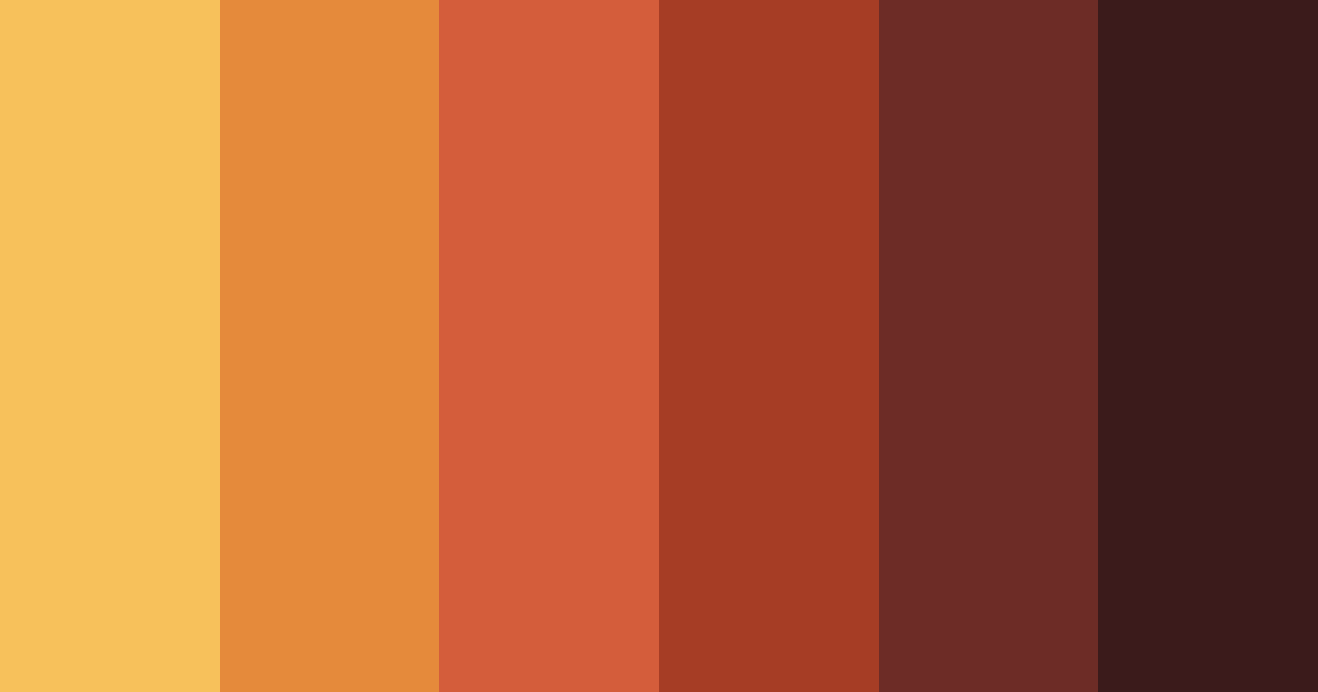Download autumn orange color palette PNG image (landscape)