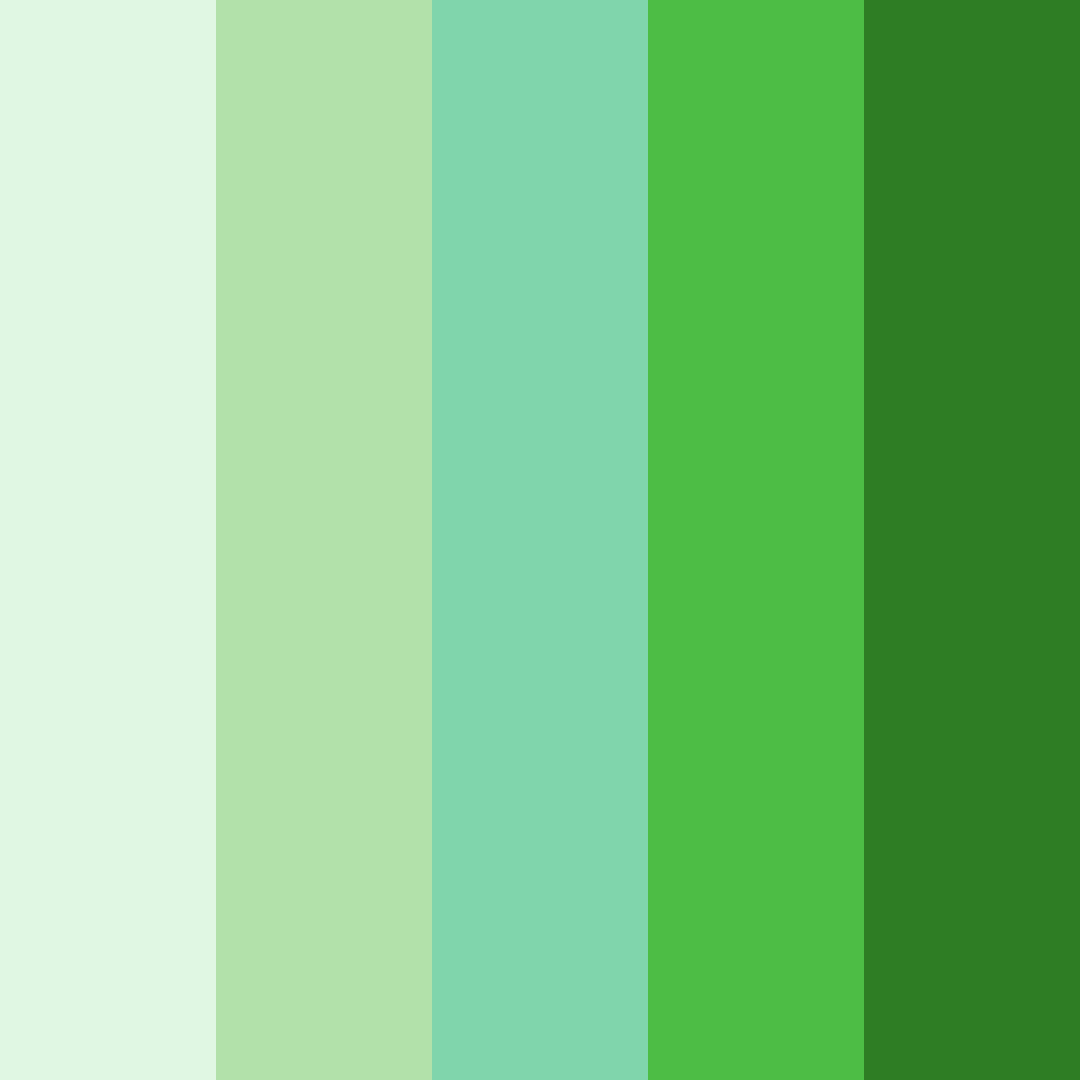 Download cuddly garden color palette PNG image (square)