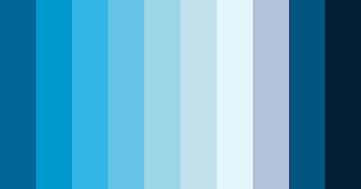 Download dark blue ocean color palette PNG image (landscape)