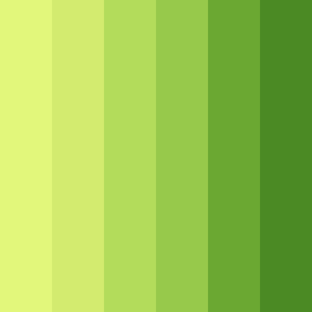 Download sunlit meadow color palette PNG image (square)