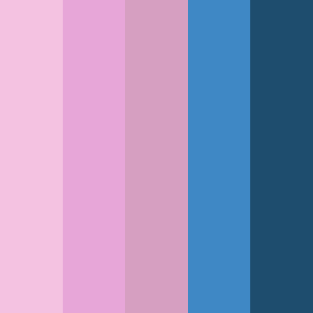 Download blue pink dream color palette PNG image (square)