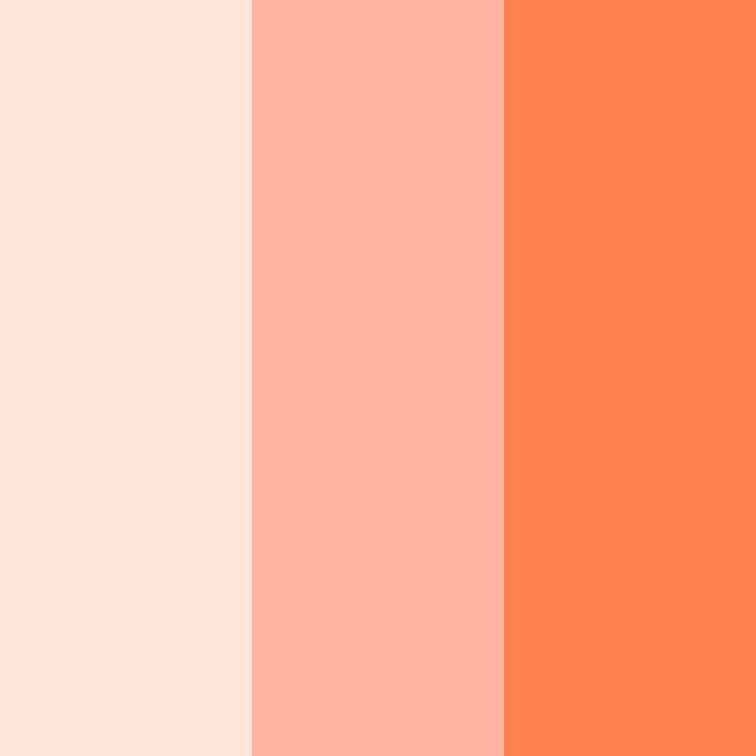 Download peachy dreams color palette PNG image (square)