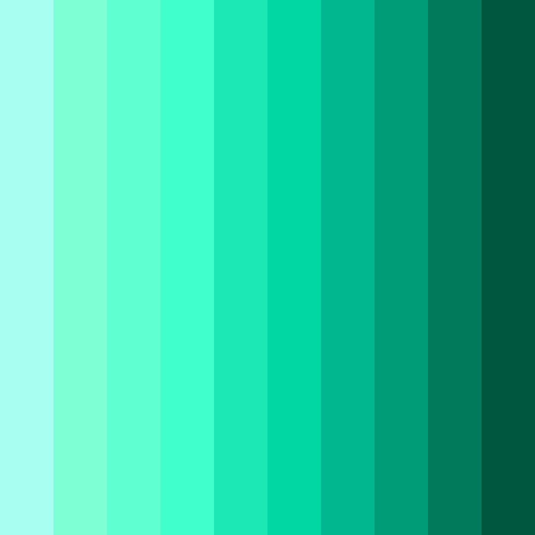 Download teal oasis color palette PNG image (square)