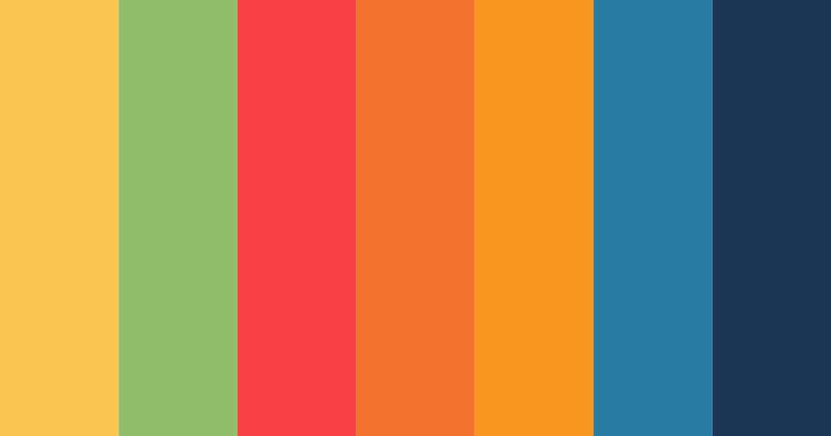 Download colorful clown color palette PNG image (landscape)
