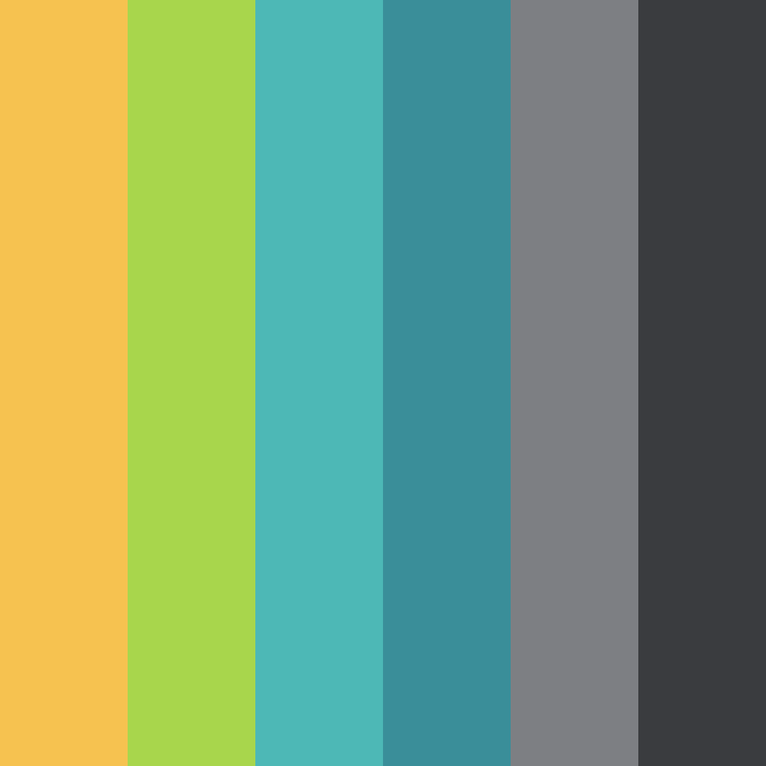 Download ocean blue dreams color palette PNG image (square)