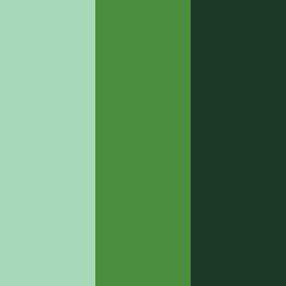Download shades of green black color palette PNG image (square)