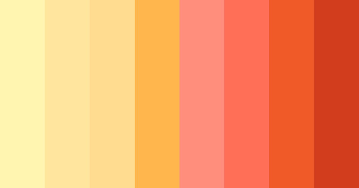 Download sunset sorbet color palette PNG image (landscape)