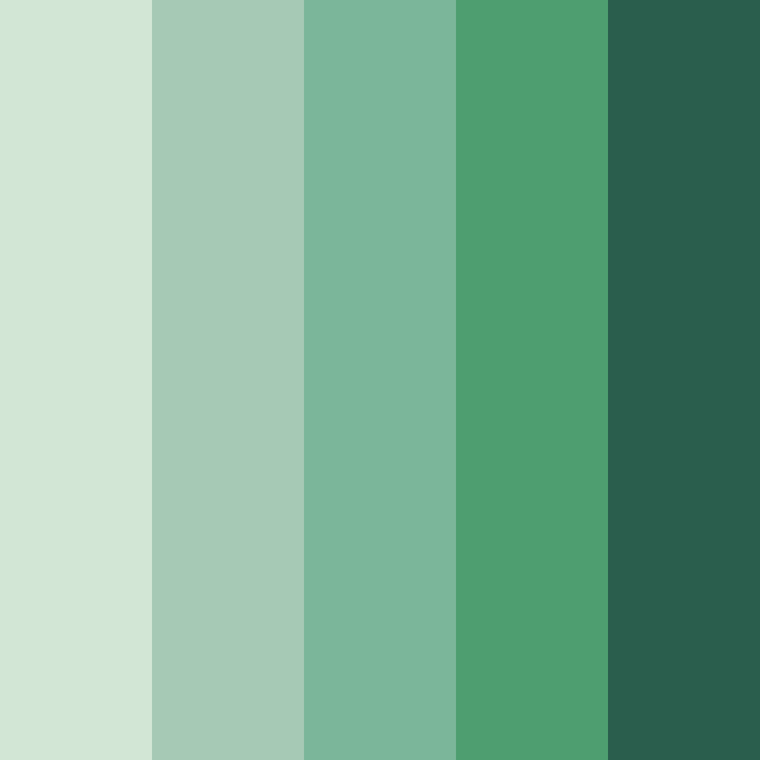Download shades of sage green color palette PNG image (square)