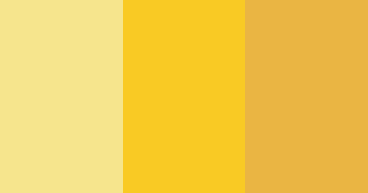 Download sunshine serenade color palette PNG image (landscape)