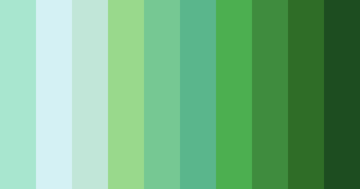 Emerald Serenity Color Palette - ColorDrop
