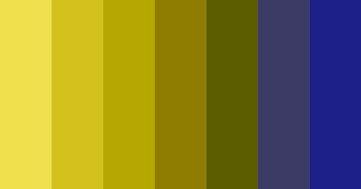 Download shades of yellow and blue color palette PNG image (landscape)