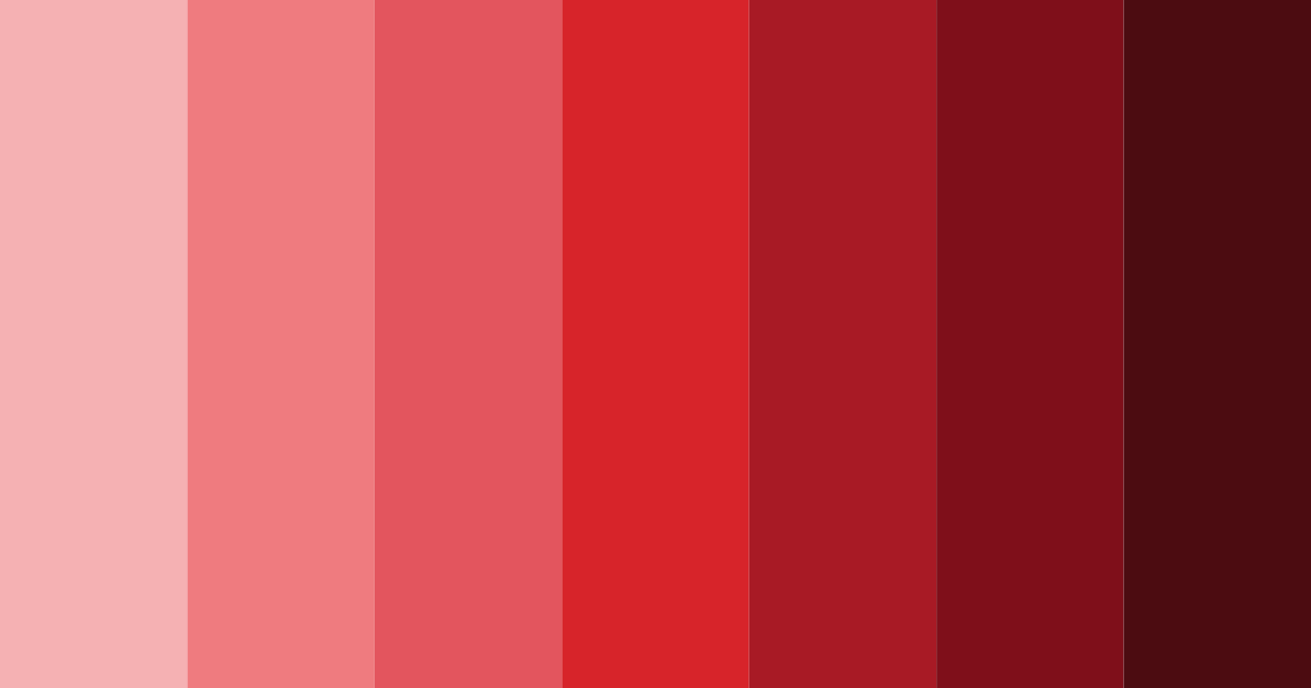 Download crimson shades color palette PNG image (landscape)