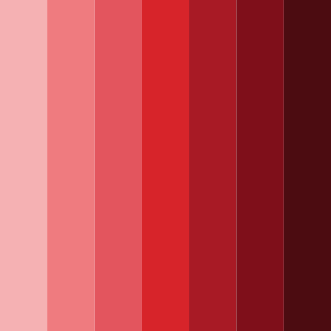 Download crimson shades color palette PNG image (square)