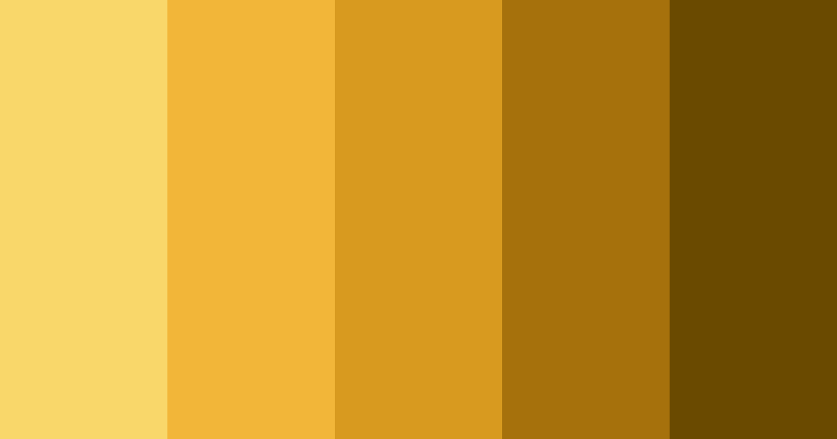 Download golden honey color palette PNG image (landscape)