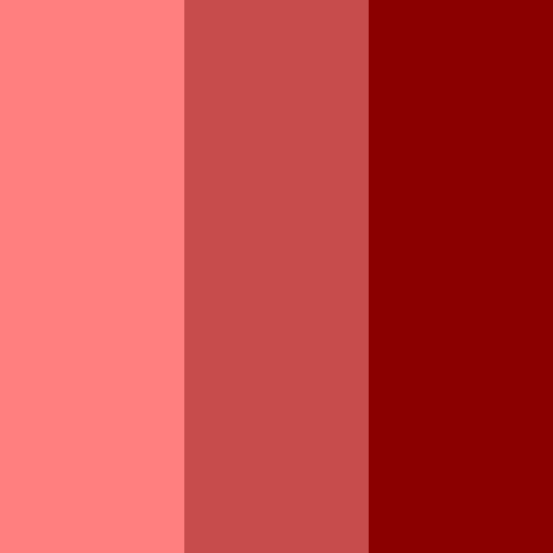 Download dark red shades color palette PNG image (square)