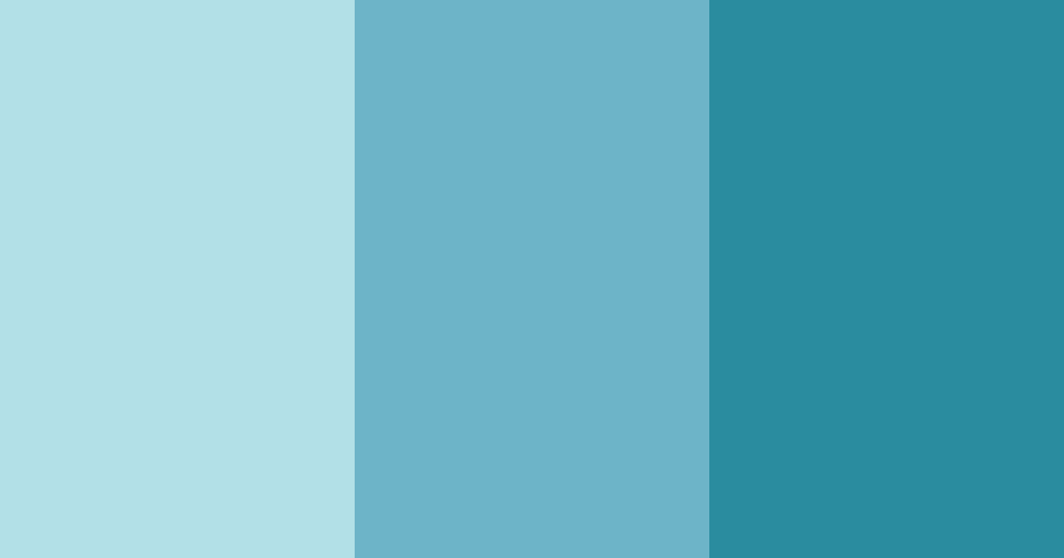 Download teal tides color palette PNG image (landscape)