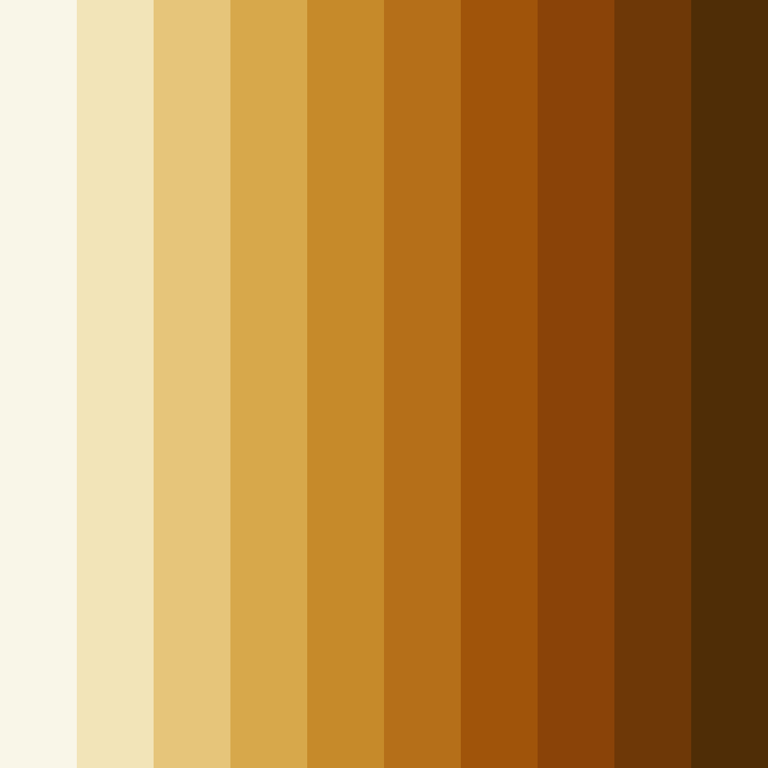 Download golden autumn harvest color palette PNG image (square)