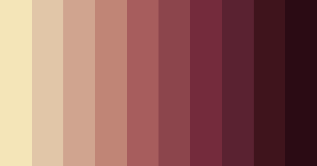 Download shades of rose color palette PNG image (landscape)