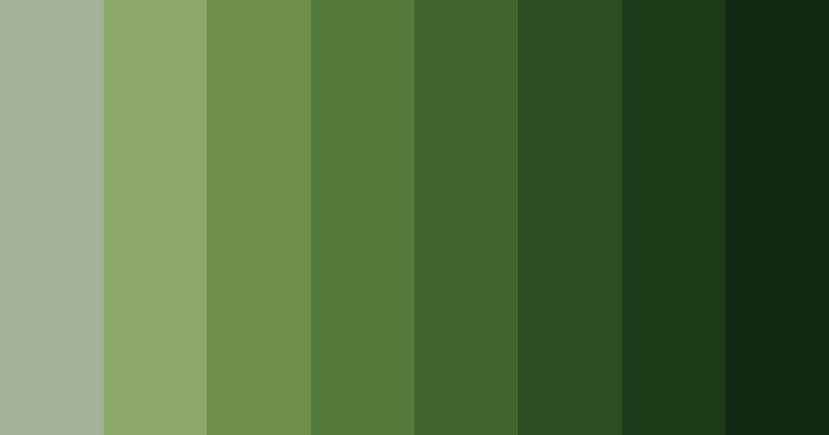 Download dark forest green color palette PNG image (landscape)