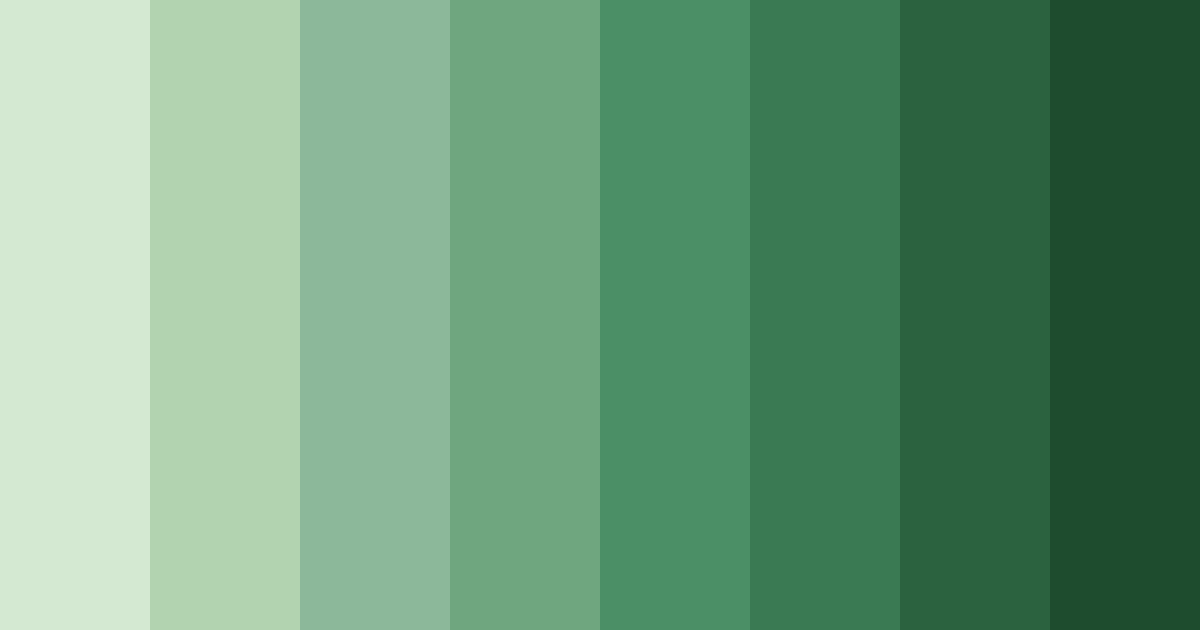 Download dusty green shades color palette PNG image (landscape)