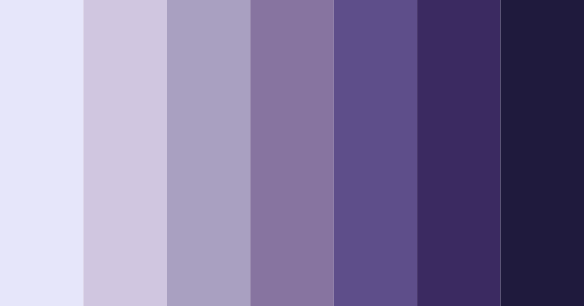 Download lavender shades color palette PNG image (landscape)