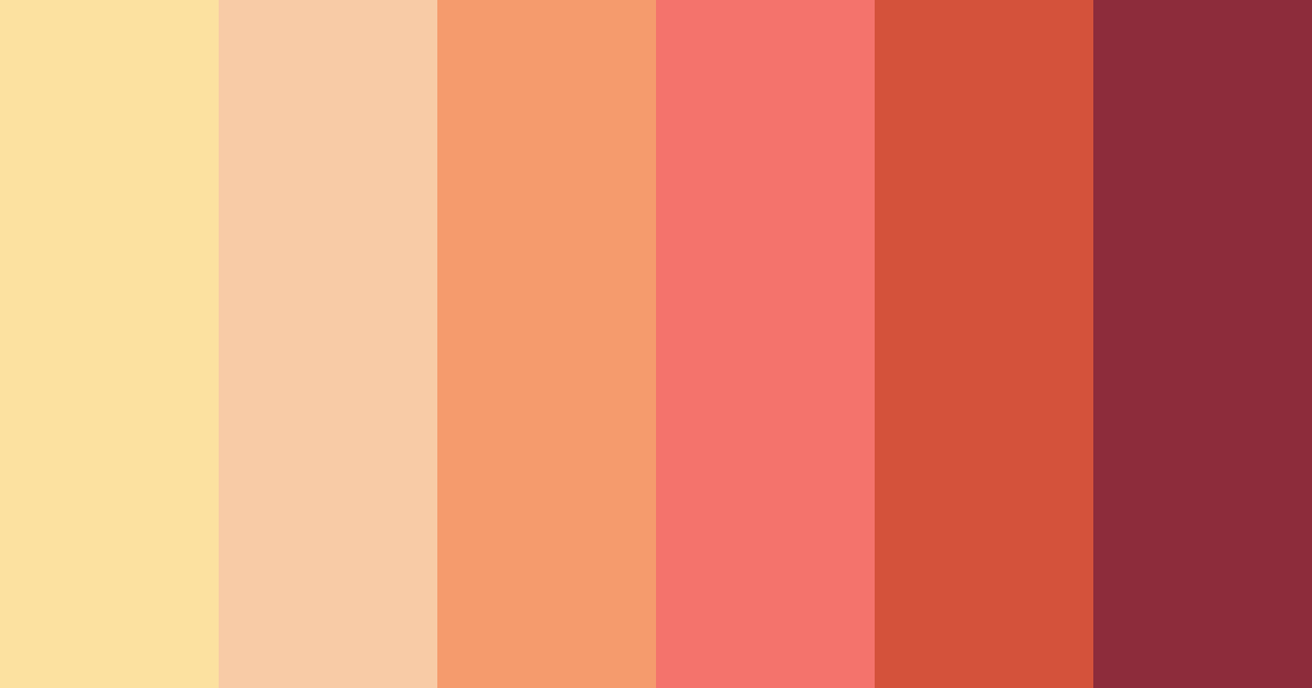 Download warm red color palette PNG image (landscape)