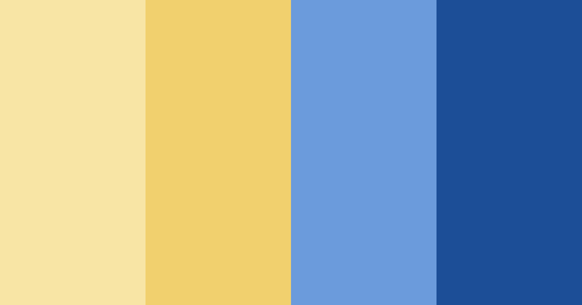 Download blue and yellow delight color palette PNG image (landscape)