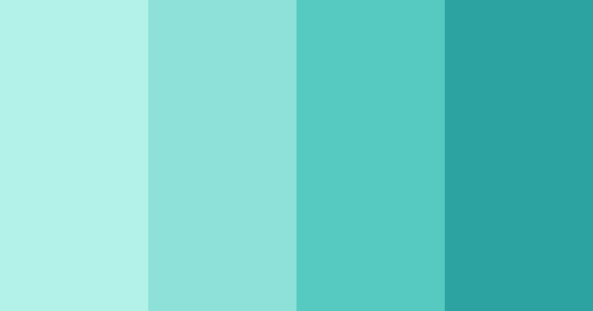 Download mint breeze color palette PNG image (landscape)