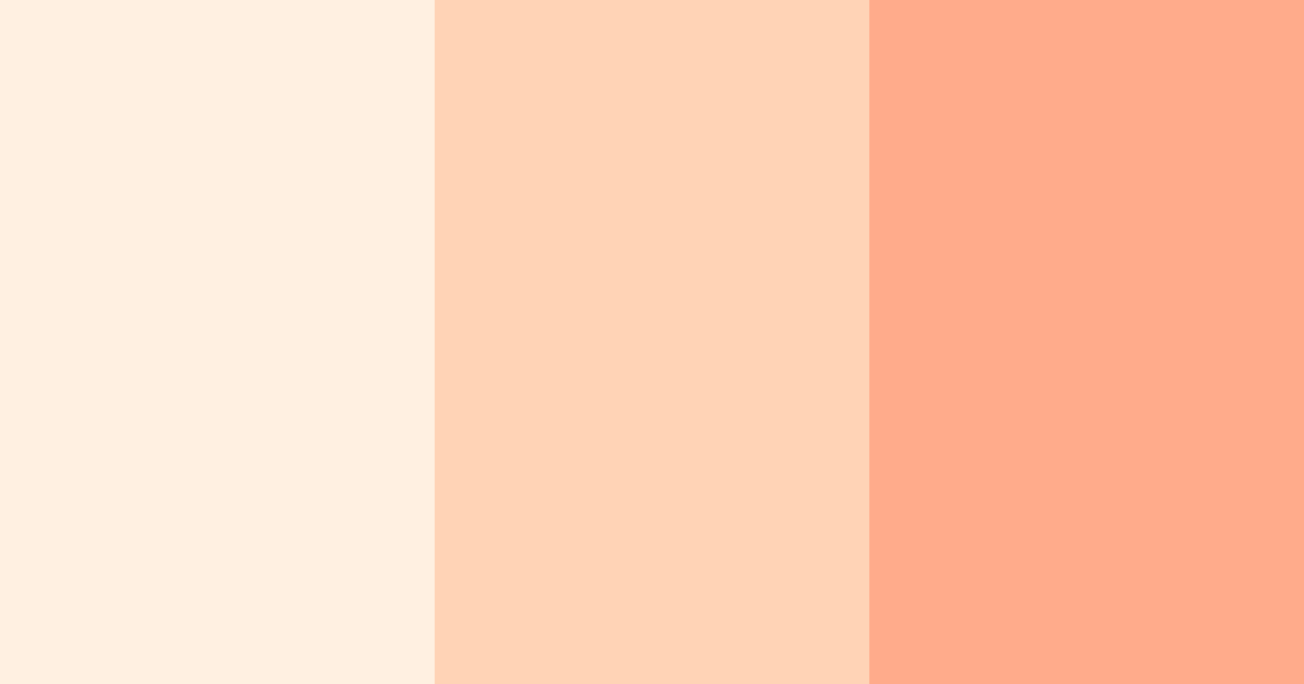 Download peachy sunrise color palette PNG image (landscape)