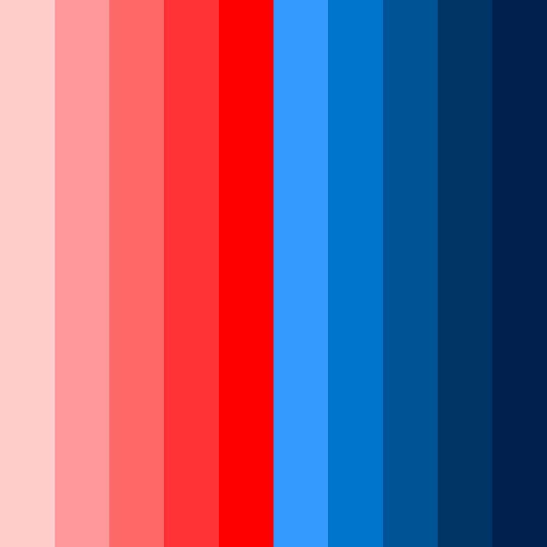 Download red and blue fusion color palette PNG image (square)
