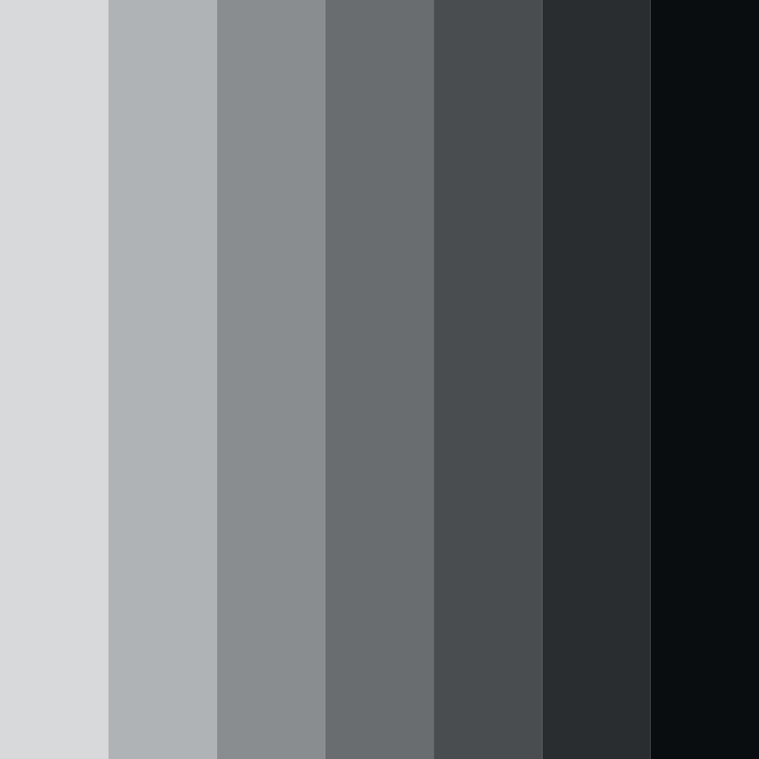 Download shades of silver color palette PNG image (square)