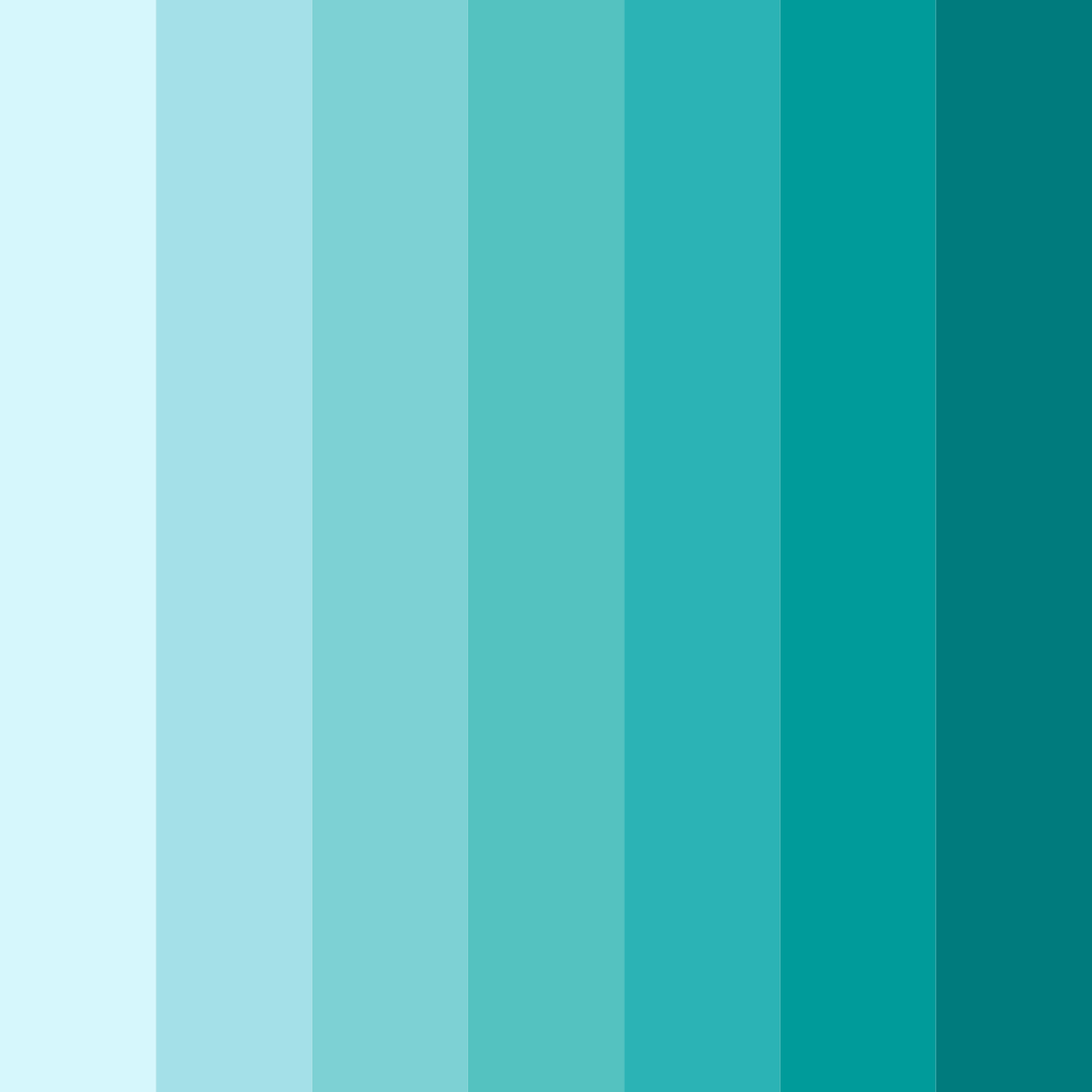 Download teal beach color palette PNG image (square)
