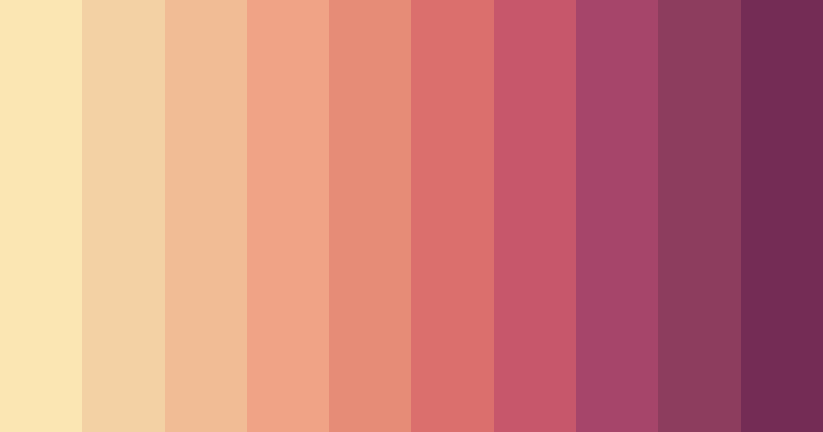 Download sunset embrace color palette PNG image (landscape)