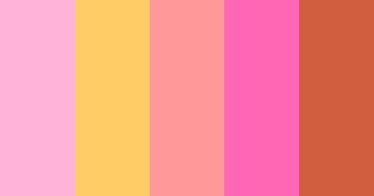 Download blush & bling color palette PNG image (landscape)
