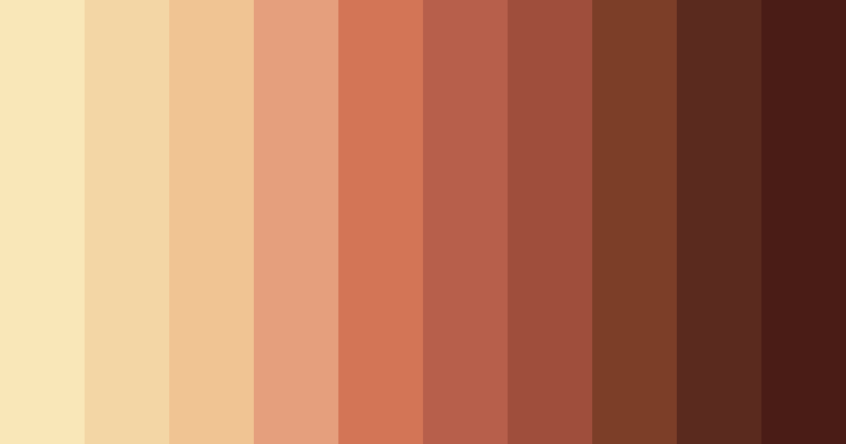 Download warm brown color palette PNG image (landscape)