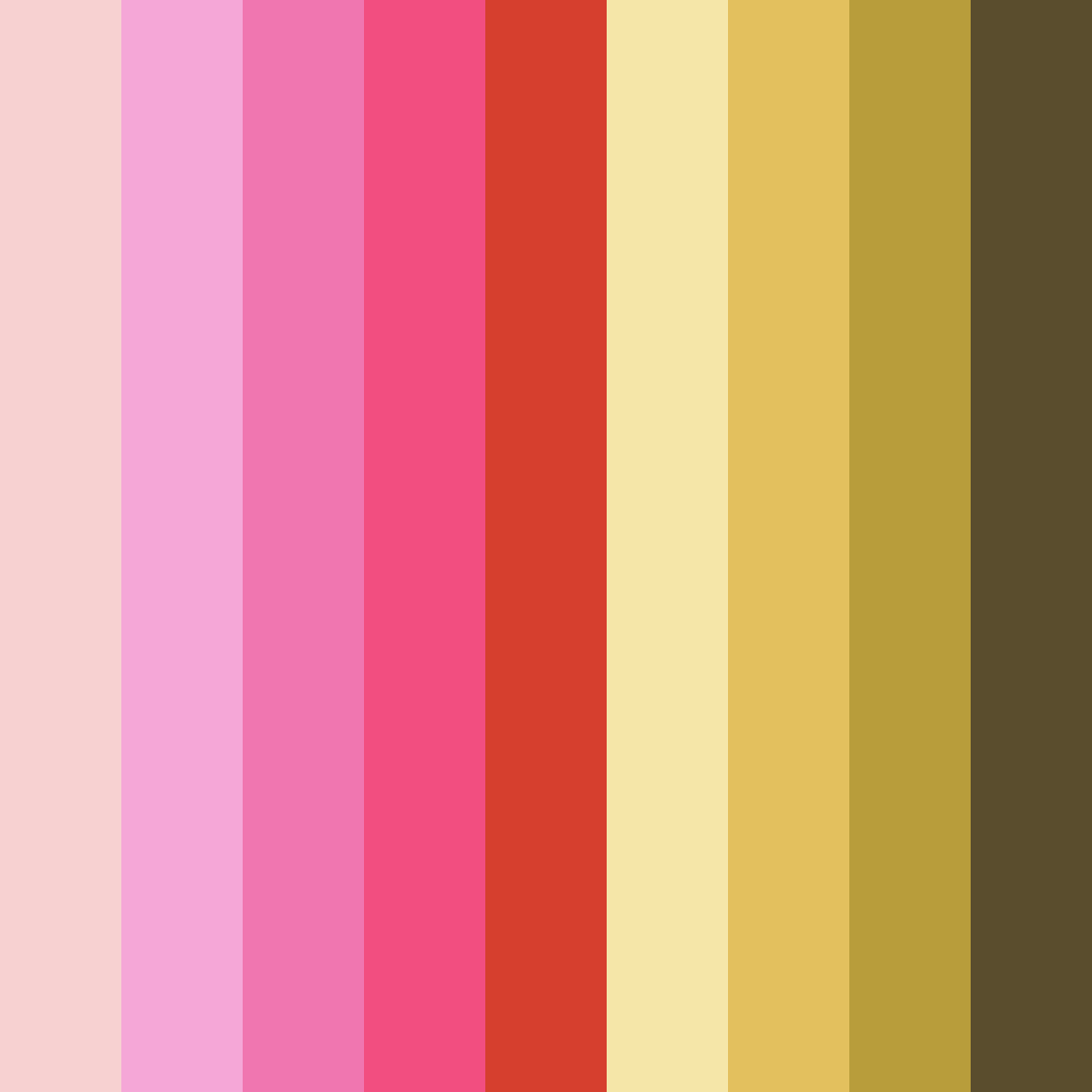 Download gilded blossom color palette PNG image (square)