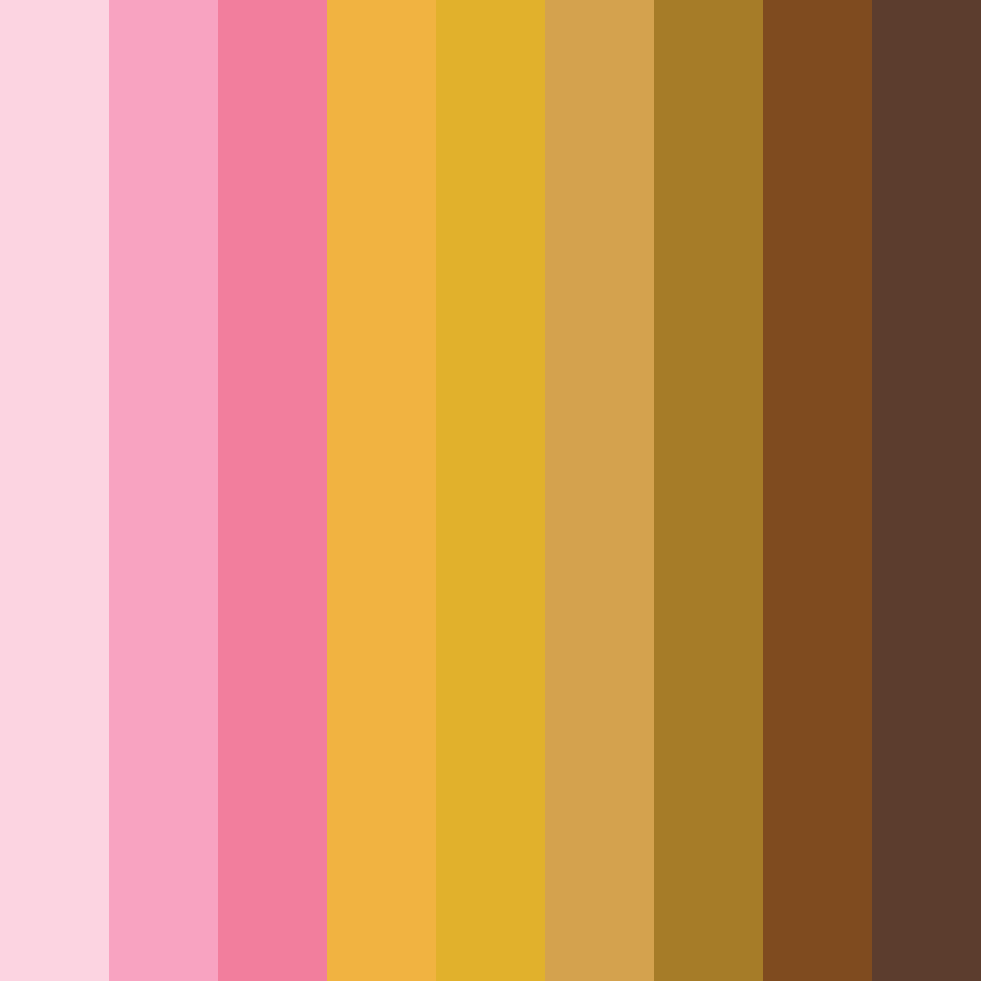 Download rosé gold dreams color palette PNG image (square)