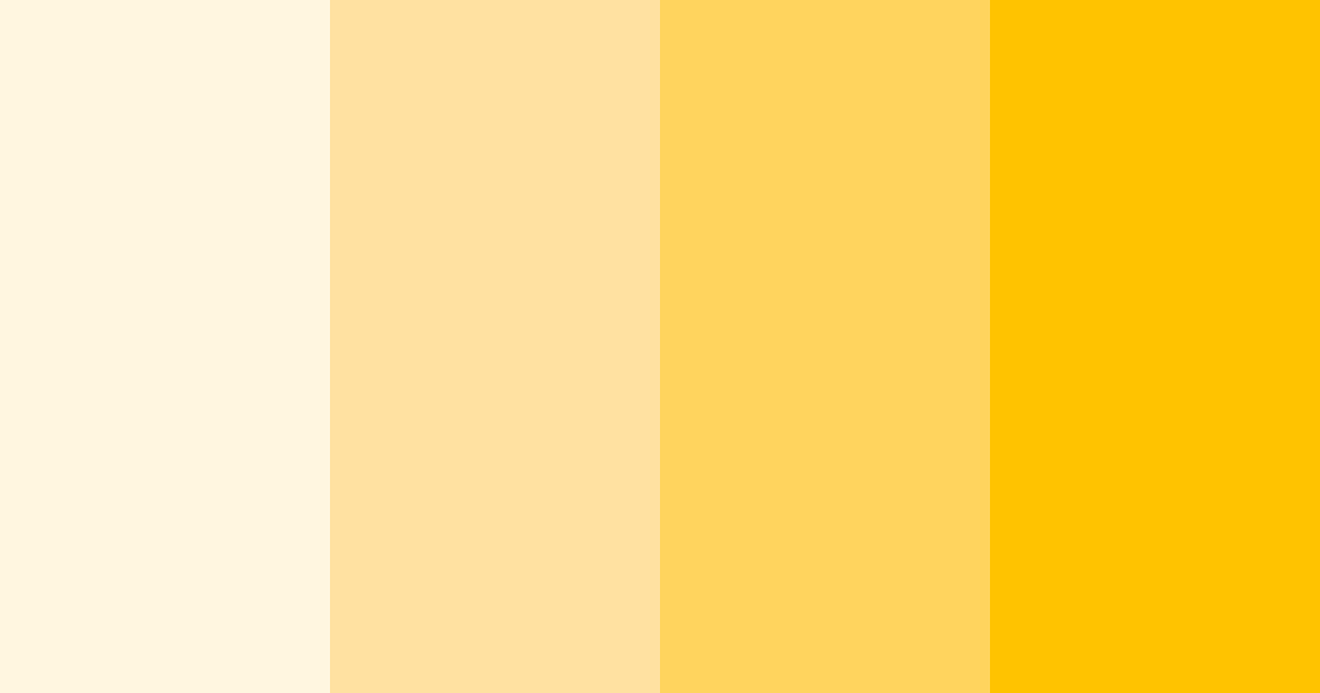 Download sunlit citrus dream color palette PNG image (landscape)